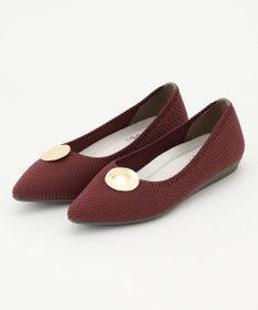 steppi 【洗える/撥水】メタルパーツ付 ポインテッド パンプス