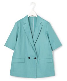 ICB 【接触冷感・洗える】エステルラミーチンツ ハーフスリーブジャケット