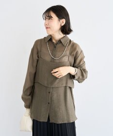 Green Parks ＳＥＴ２点シアーシャツ＋ビスチェ