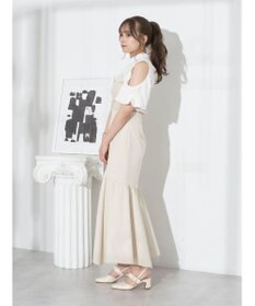 earth music&ecology オープンショルダードッキングプルオーバー