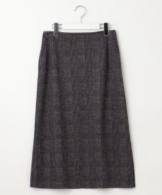 J.PRESS LADIES 【洗える】チェック ジャカード ナロー スカート
