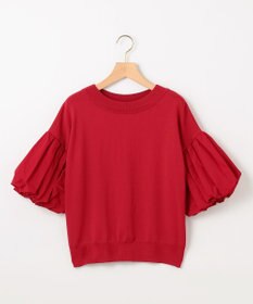 組曲 ストレッチクリアパフ袖 ニット