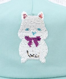 ANY KIDS スパンコール メッシュ キャップ