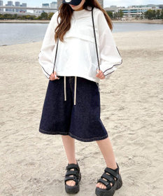 WEGO 【日焼け対策/セットアップ対応】ラッシュガードラインアノラックパーカー