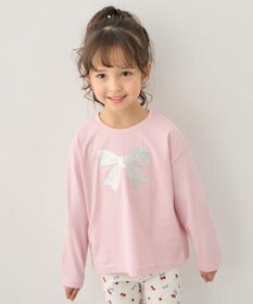 ANY KIDS 【綿100%】リボンアソート 長袖Tシャツ