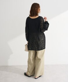 Green Parks メッシュレースタック入りプルオーバー