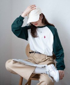 WEGO USPOLOだぼそでカラーロンT