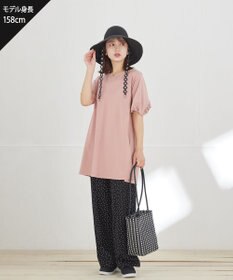 Tiaclasse 【おのののかさん着用】「サマケア」バックヨークフリルチュニック
