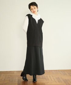 #Newans 【洗える】Vネックニットベスト