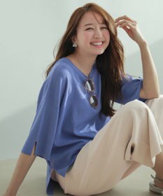 ANY SIS 【アイスタッチ】ボートネックニット プルオーバー