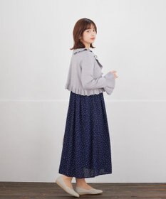 Tiaclasse フリルリボンカーディガン