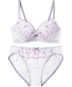 AMPHI ブラジャー ショーツセット 自然にボリュームアップ まるみバスト カップボリュームの調整可能 【ブラ＆ショーツセット】 上下セット BCC101 アンフィ／ワコール