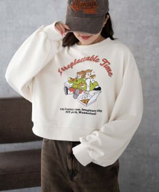 WEGO イラストプルオーバースウェット