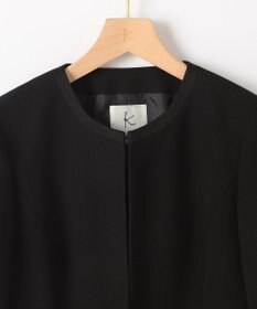 組曲 NOIR 【洗える】ウォッシャブルストレッチバーズアイ　ジャケット＋ワンピース