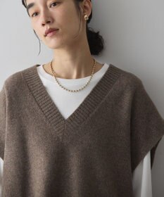 AMERICAN HOLIC ラメ入りＶネックニットベスト