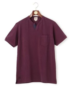 J.PRESS MEN コットンカノコ キーネックポケット Tシャツ
