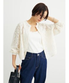 Green Parks ・ＥＬＥＮＣＡＲＥ　ＤＵＥ　バンドカラーレースシャツ