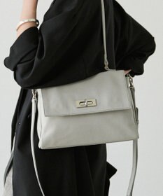 russet ソフトレザーフラップミニトートバッグ(CE-1674)