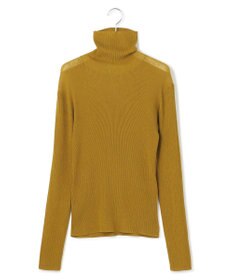 23区 【SLOW/一部店舗限定】シアーリブ タートルネックニット
