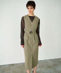 GRACE CONTINENTAL ベルト付ジャンパースカート