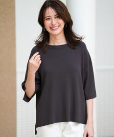 ANY SIS 【アイスタッチ】ボートネックニット プルオーバー