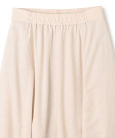 UNFILO リネンレーヨン セミフレアスカート