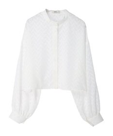 earth music&ecology ツッキリジャガードショートブラウス