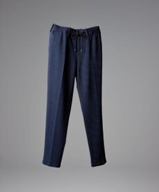 JOSEPH HOMME 【オリジナル素材 /ウエストゴム仕様】ライトタックジャージー  ドロスト付テーパードパンツ / PEGG CONVERTIBLE ネイビー系