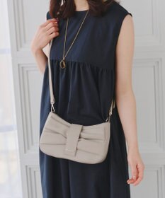 Tiaclasse 【安田美沙子さん着用・2way】リボンギャザーミニバッグ