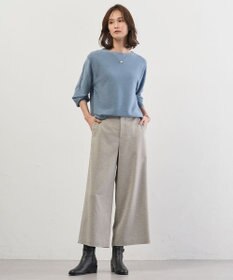 J.PRESS LADIES Shineシャンブレーツイル クロップド パンツ