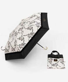 TOCCA 【晴雨兼用】【UVカット99.9%以上・撥水・遮光率99.9%・ミニ傘袋バッグ付き】SHAKE RIBBONS UMBRELLA 折り畳み傘