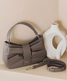 Tiaclasse 【安田美沙子さん着用・2way】リボンギャザーミニバッグ