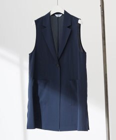 J.PRESS LADIES L 【洗える】ボイルドワッシャー ジレ