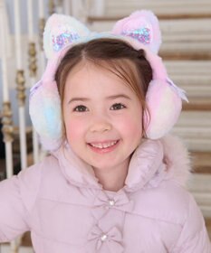 ANY KIDS ふわふわネコミミイヤーマフ