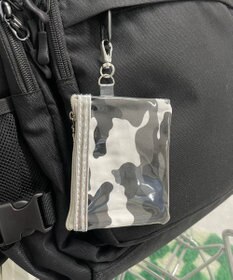 WEGO 総柄メタルクリアポーチ