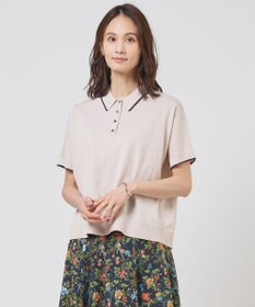 J.PRESS LADIES L DRY COTTON ポロ ニット