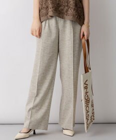 23区 リネンライクブッチャー ワイドパンツ