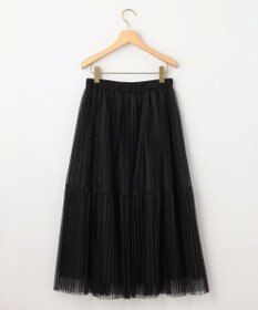 組曲 ラメチュールプリーツ スカート