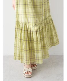 earth music&ecology マドラスチェックキャミワンピース