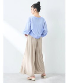 earth music&ecology シアーラメＶネックカーディガン