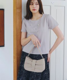 Tiaclasse 【安田美沙子さん着用・2way】リボンギャザーミニバッグ