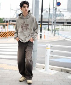 WEGO 【ユニセックス着用ITEM】スノーダイグラフィックビッグパーカー