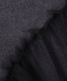 Feroux 【洗える】チュールコンビ プルオーバーニット