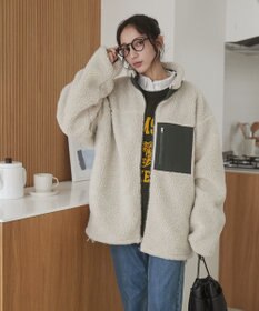 WEGO 【ユニセックス着用ITEM/SMLサイズ展開】ボアブルゾン