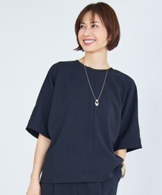 自由区 【セットアップ対応】テクスチャードスーツ ブラウス ブラック