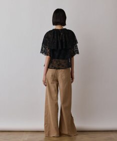 GRACE CONTINENTAL レースケープブラウス