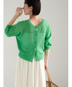 Te chichi 【WEB限定カラーあり】ペーパータッチヤーン2wayメッシュニット