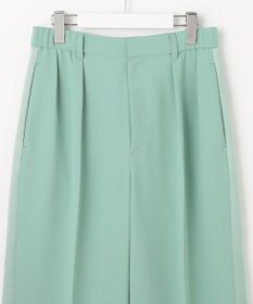 自由区 【SHIHOさんコラボ・洗える】バックサテンジョーゼットワイド パンツ