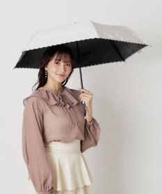 MOONBAT 【一級遮光/晴雨兼用日傘】ランバン オン ブルー (LANVIN en Blue)  折りたたみ日傘 フラワーグリッター