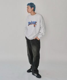 WEGO 【ユニセックス着用ITEM/MLサイズ展開】別注BENDAVISバブルロゴプルオーバー